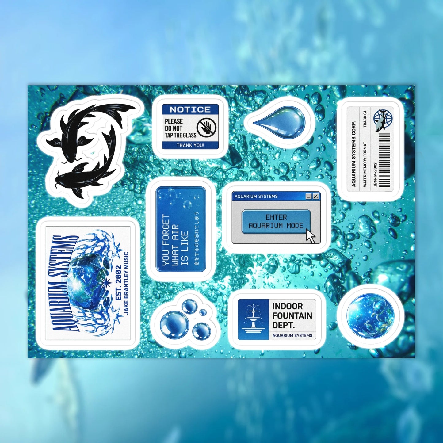 Aquarium Systems Sticker Sheet